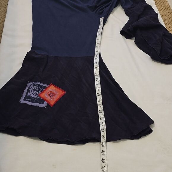 Blue Fish Wide Leg Lagenlook Pants - Navy - Picture 5 of 9